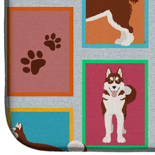 Load image into Gallery viewer, Lots of Red Siberian Husky Dish Drying Mat