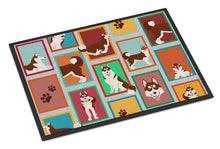 Load image into Gallery viewer, Lots of Red Siberian Husky Doormat - 18x27 Decorative Floor Mat – Indoor/Outdoor Rug with Artistic Flair