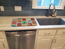 Load image into Gallery viewer, Lots of Red Doberman Pinscher Dish Drying Mat
