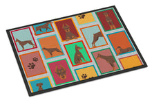 Load image into Gallery viewer, Lots of Red Doberman Pinscher Doormat - 24x36 Decorative Floor Mat – Indoor/Outdoor Rug with Artistic Flair
