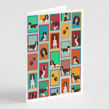 Load image into Gallery viewer, Lots of Liver English Springer Spaniel Greeting Cards -  Blank Note Cards – 8-Pack of Artist-Designed Cards with Envelopes
