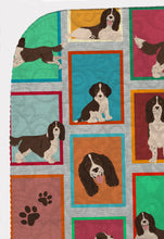 Load image into Gallery viewer, Lots of Liver English Springer Spaniel Quilted Blanket 50x60