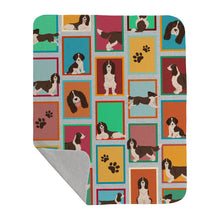Load image into Gallery viewer, Lots of Liver English Springer Spaniel Quilted Blanket 50x60