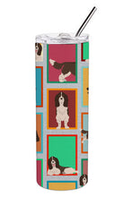 Load image into Gallery viewer, Lots of Liver English Springer Spaniel Stainless Steel 20 oz Skinny Tumbler