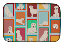 Load image into Gallery viewer, Lots of Cream Golden Retriever Dish Drying Mat