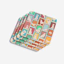 Load image into Gallery viewer, Lots of Cream Golden Retriever Foam Coaster