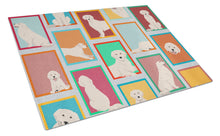 Load image into Gallery viewer, Lots of Cream Golden Retriever Glass Cutting Boards – Durable, Decorative Kitchen Art Large