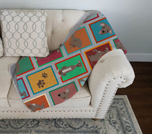 Load image into Gallery viewer, Lots of Fawn Italian Greyhound Quilted Blanket 50x60