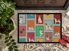 Load image into Gallery viewer, Lots of Red and White Jack Russell Terrier Doormat - 24x36 Decorative Floor Mat – Indoor/Outdoor Rug with Artistic Flair
