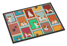 Load image into Gallery viewer, Lots of Red and White Jack Russell Terrier Doormat - 24x36 Decorative Floor Mat – Indoor/Outdoor Rug with Artistic Flair