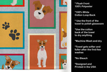 Load image into Gallery viewer, Lots of Red and White Jack Russell Terrier Kitchen Towel