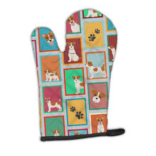 Load image into Gallery viewer, Lots of Red and White Jack Russell Terrier Oven Mitt