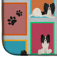 Load image into Gallery viewer, Lots of Black and Whtie Papillon Dish Drying Mat
