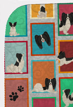 Load image into Gallery viewer, Lots of Black and Whtie Papillon Quilted Blanket 50x60