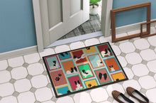 Load image into Gallery viewer, Lots of Black and Whtie Papillon Doormat - 18x27 Decorative Floor Mat – Indoor/Outdoor Rug with Artistic Flair