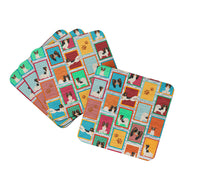 Load image into Gallery viewer, Lots of Tricolor Papillon Foam Coaster