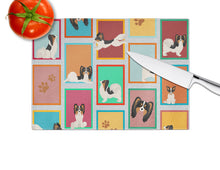 Load image into Gallery viewer, Lots of Tricolor Papillon Glass Cutting Boards – Durable, Decorative Kitchen Art Large