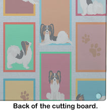 Load image into Gallery viewer, Lots of Tricolor Papillon Glass Cutting Boards – Durable, Decorative Kitchen Art Large