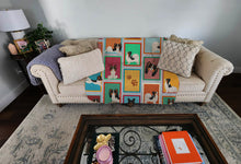 Load image into Gallery viewer, Lots of Tricolor Papillon Quilted Blanket 50x60