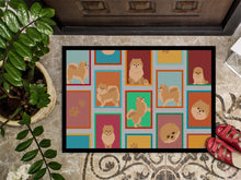 Load image into Gallery viewer, Lots of Orange Pomeranian Doormat - 18x27 Decorative Floor Mat – Indoor/Outdoor Rug with Artistic Flair