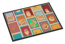 Load image into Gallery viewer, Lots of Orange Pomeranian Doormat - 18x27 Decorative Floor Mat – Indoor/Outdoor Rug with Artistic Flair