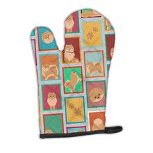 Load image into Gallery viewer, Lots of Orange Pomeranian Oven Mitt