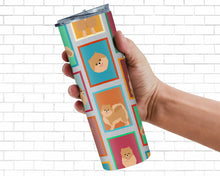 Load image into Gallery viewer, Lots of Orange Pomeranian Stainless Steel 20 oz Skinny Tumbler