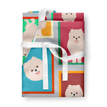 Load image into Gallery viewer, Lots of White Pomeranian Apron – Artist-Designed Kitchen, BBQ &amp; Craft Apron