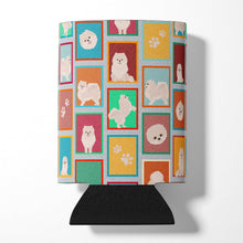 Load image into Gallery viewer, Lots of White Pomeranian Can or Bottle Hugger
