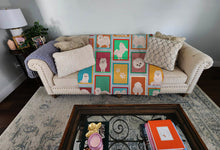 Load image into Gallery viewer, Lots of White Pomeranian Quilted Blanket 50x60