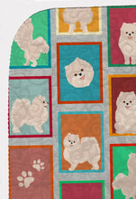 Load image into Gallery viewer, Lots of White Pomeranian Quilted Blanket 50x60