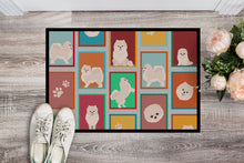 Load image into Gallery viewer, Lots of White Pomeranian Doormat - 18x27 Decorative Floor Mat – Indoor/Outdoor Rug with Artistic Flair