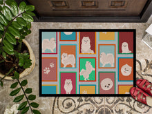 Load image into Gallery viewer, Lots of White Pomeranian Doormat - 18x27 Decorative Floor Mat – Indoor/Outdoor Rug with Artistic Flair