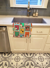 Load image into Gallery viewer, Lots of Blue Merle Sheltie Kitchen Towel