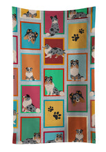 Load image into Gallery viewer, Lots of Blue Merle Sheltie Kitchen Towel