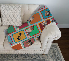 Load image into Gallery viewer, Lots of Blue Merle Sheltie Quilted Blanket 50x60