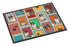Load image into Gallery viewer, Lots of Blue Merle Sheltie Doormat - 18x27 Decorative Floor Mat – Indoor/Outdoor Rug with Artistic Flair