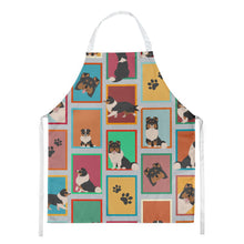 Load image into Gallery viewer, Lots of Tricolor Sheltie Apron – Artist-Designed Kitchen, BBQ &amp; Craft Apron