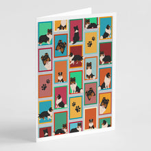 Load image into Gallery viewer, Lots of Tricolor Sheltie Greeting Cards -  Blank Note Cards – 8-Pack of Artist-Designed Cards with Envelopes