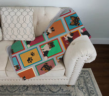 Load image into Gallery viewer, Lots of Tricolor Sheltie Quilted Blanket 50x60