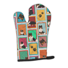 Load image into Gallery viewer, Lots of Tricolor Sheltie Oven Mitt