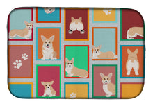 Load image into Gallery viewer, Lots of Fawn Pembroke Corgi Dish Drying Mat