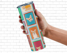 Load image into Gallery viewer, Lots of Fawn Pembroke Corgi Stainless Steel 20 oz Skinny Tumbler