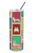 Load image into Gallery viewer, Lots of Fawn Pembroke Corgi Stainless Steel 20 oz Skinny Tumbler