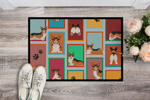 Load image into Gallery viewer, Lots of Sable Pembroke Corgi Doormat - 24x36 Decorative Floor Mat – Indoor/Outdoor Rug with Artistic Flair