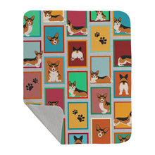 Load image into Gallery viewer, Lots of Sable Pembroke Corgi Quilted Blanket 50x60