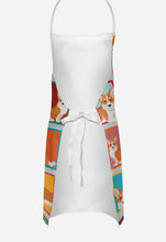 Load image into Gallery viewer, Lots of Red Cardigan Corgi Apron – Artist-Designed Kitchen, BBQ &amp; Craft Apron