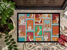 Load image into Gallery viewer, Lots of Red Cardigan Corgi Doormat - 18x27 Decorative Floor Mat – Indoor/Outdoor Rug with Artistic Flair