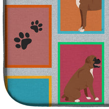 Load image into Gallery viewer, Lots of Black Face Boxer Dish Drying Mat