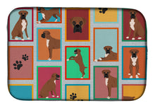 Load image into Gallery viewer, Lots of Black Face Boxer Dish Drying Mat